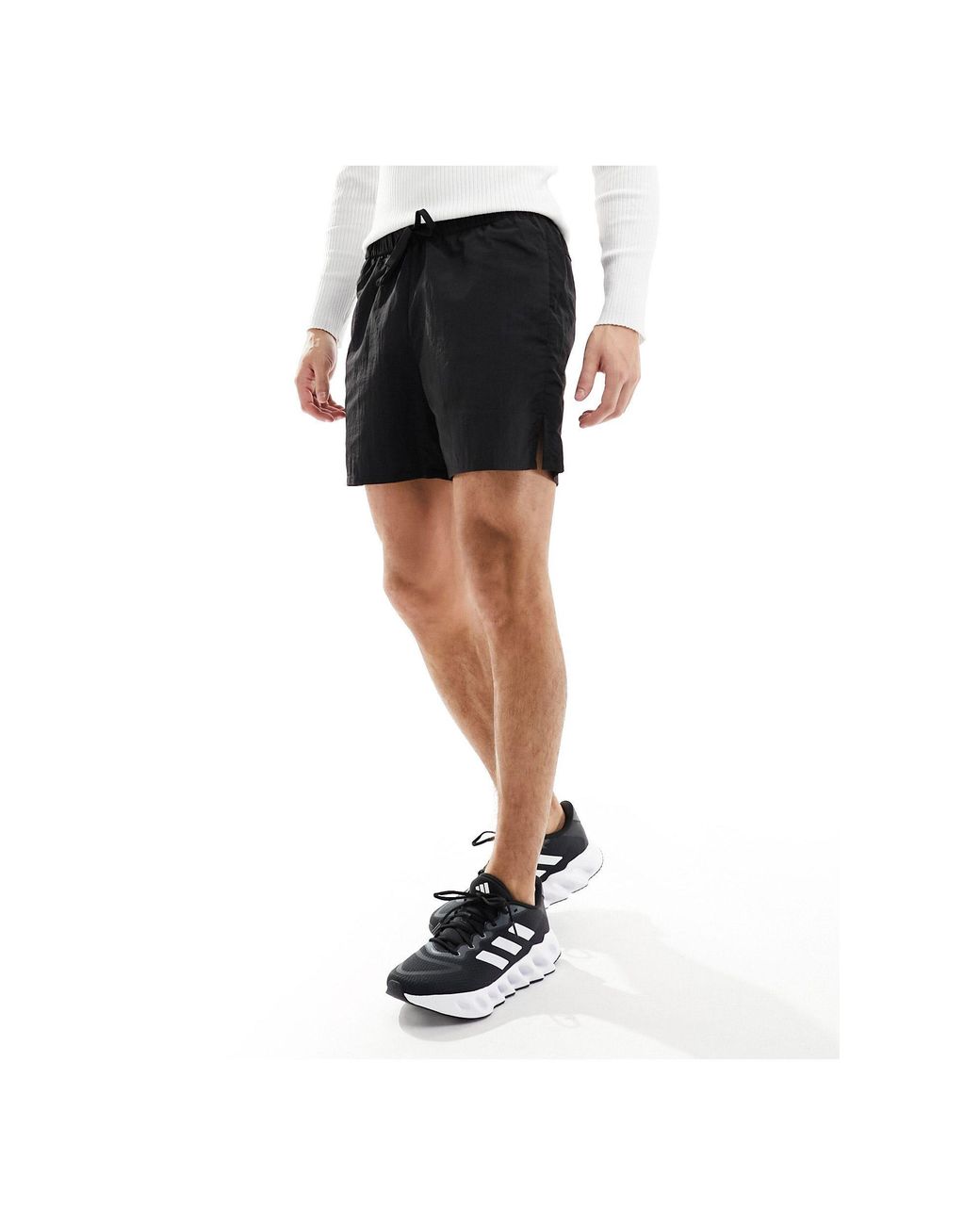 ASOS 4505 Crinkle Nylon Training Shorts in Black for Men