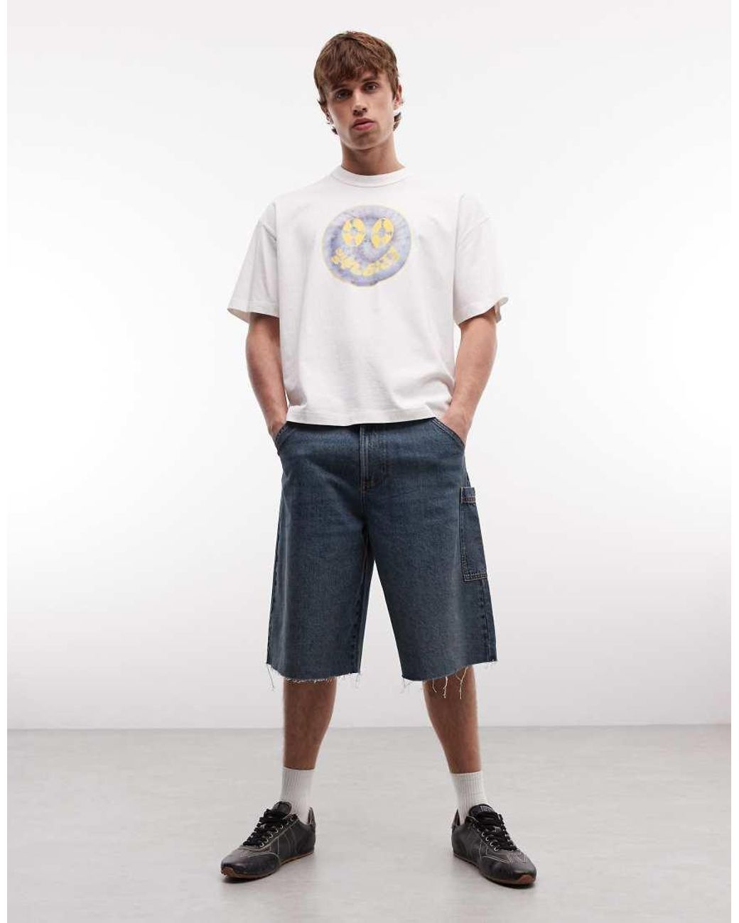 AllSaints White Spun Out Short Sleeve Graphic Logo T-Shirt With Back Print for men
