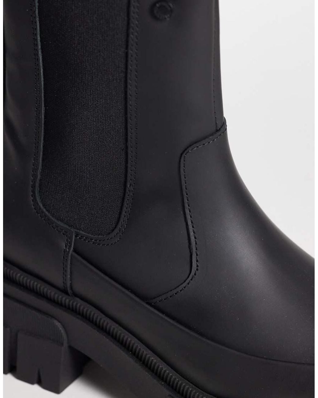 Barbour Blue Sofie Chunky Chelsea Boots