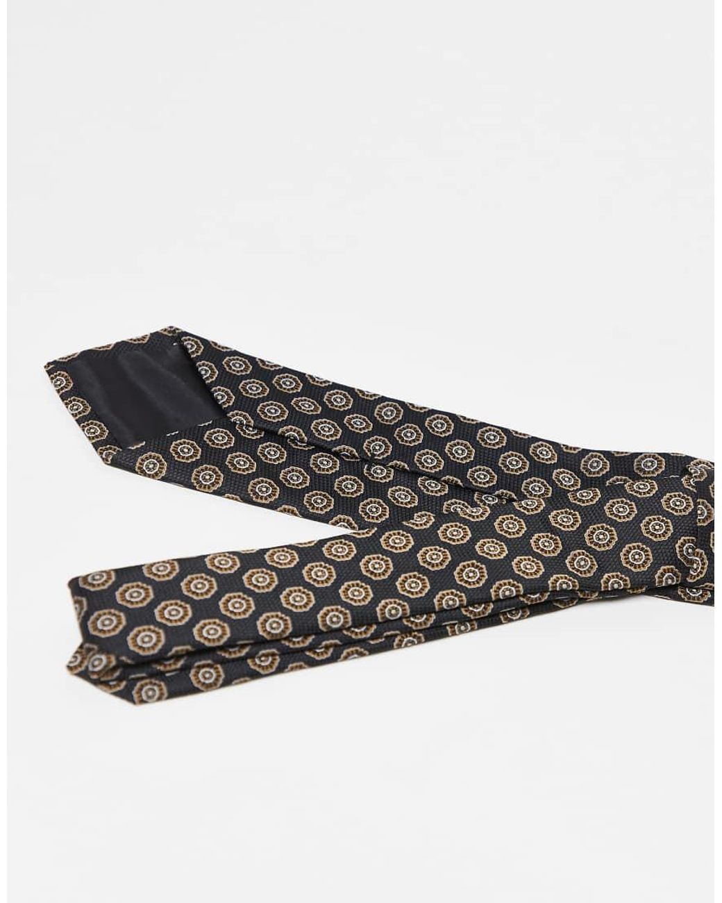 ASOS White Patterned Tie for men