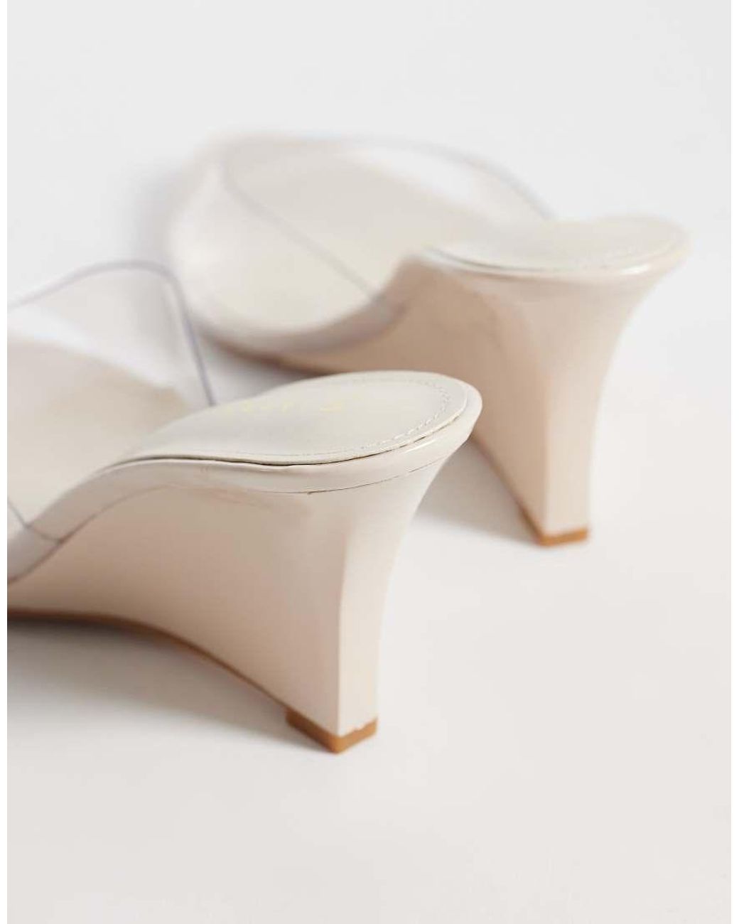SIMMI White Simmi London Senia Wide Fit Belize Wedge Sandals