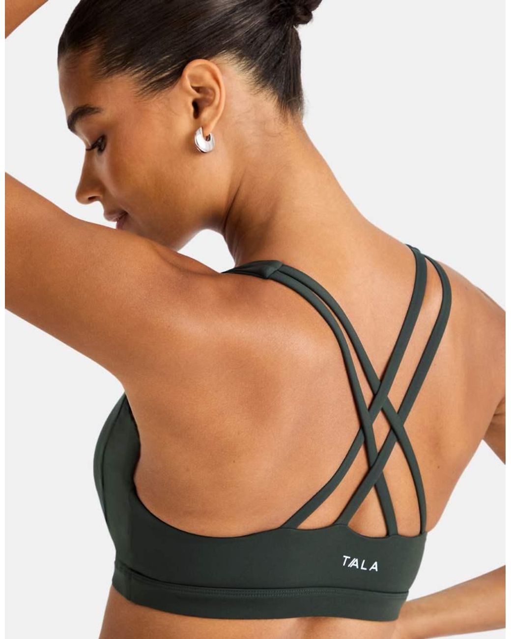Tala Gray Skinluxe Longline Tank Sports Bra