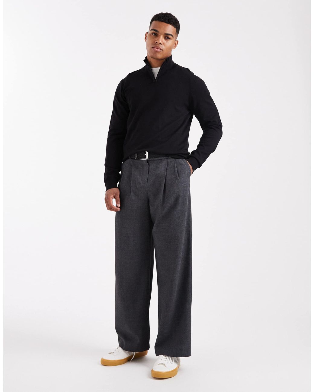 Threadbare – strickpullover in Blue für Herren