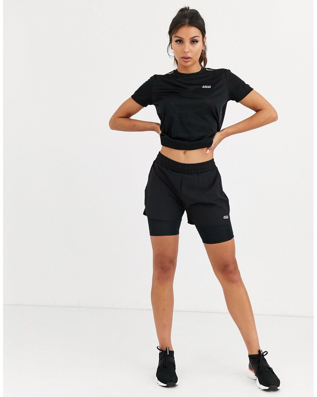 black cycling shorts asos