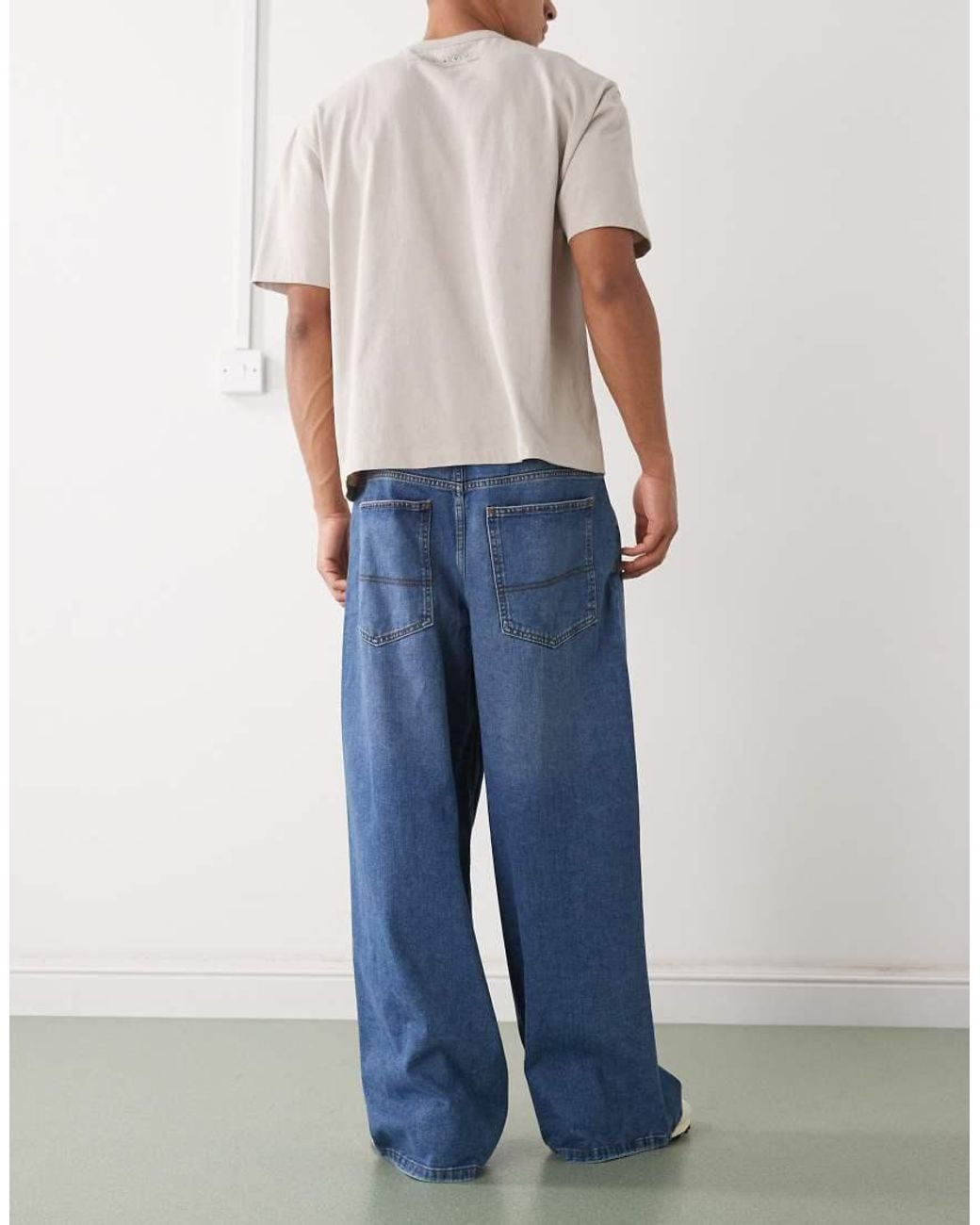 Collusion Blue Wide Leg Jean for men