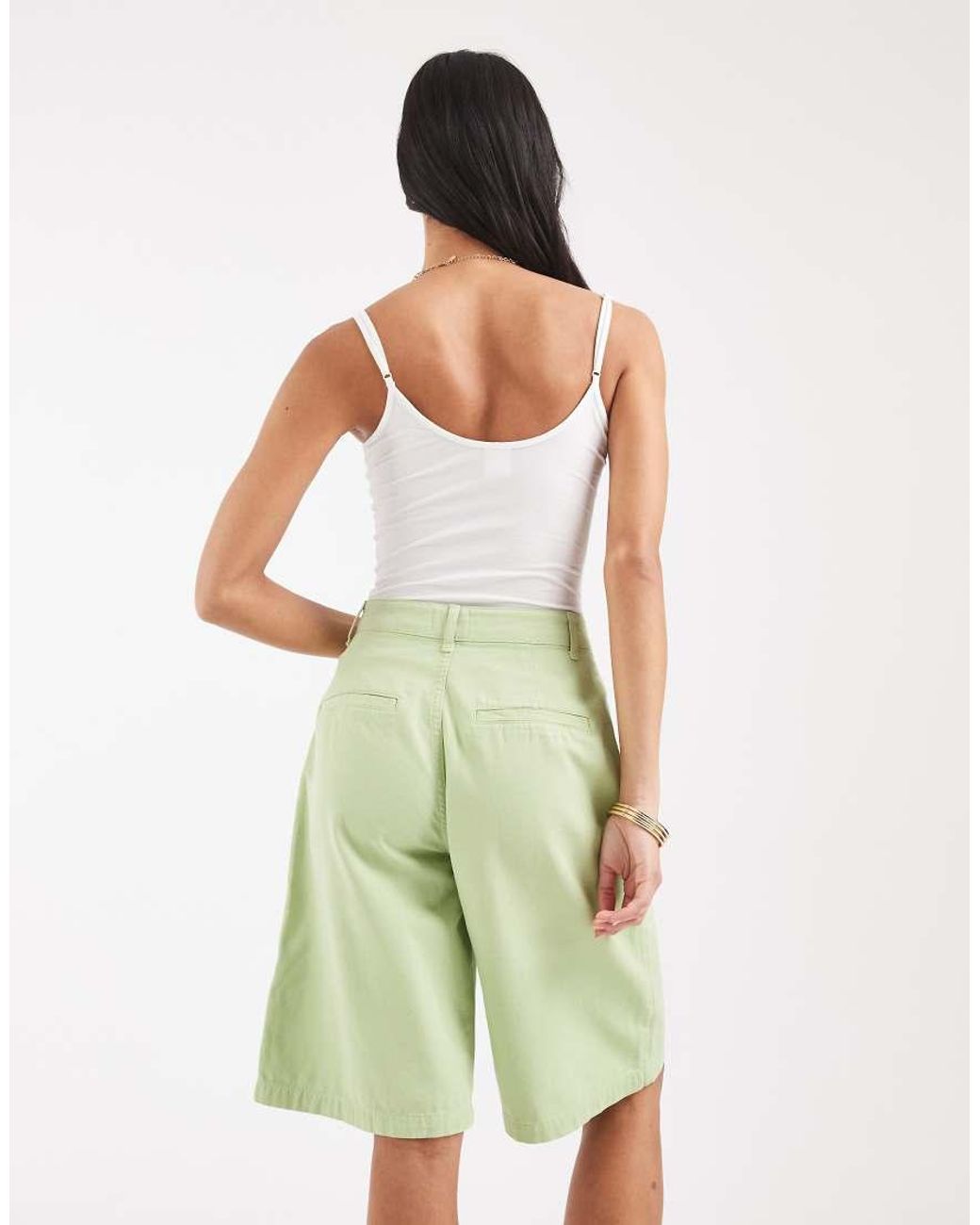 ASOS Green Pocket Detail Bermuda