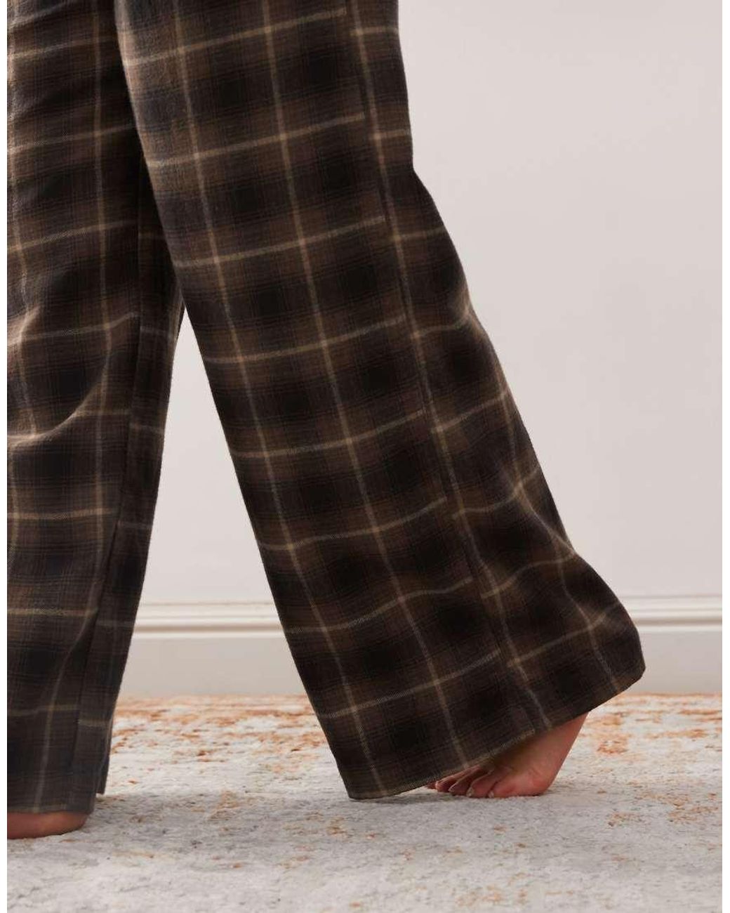 Weekday Brown Co-ord Lounge Flannel Trousers
