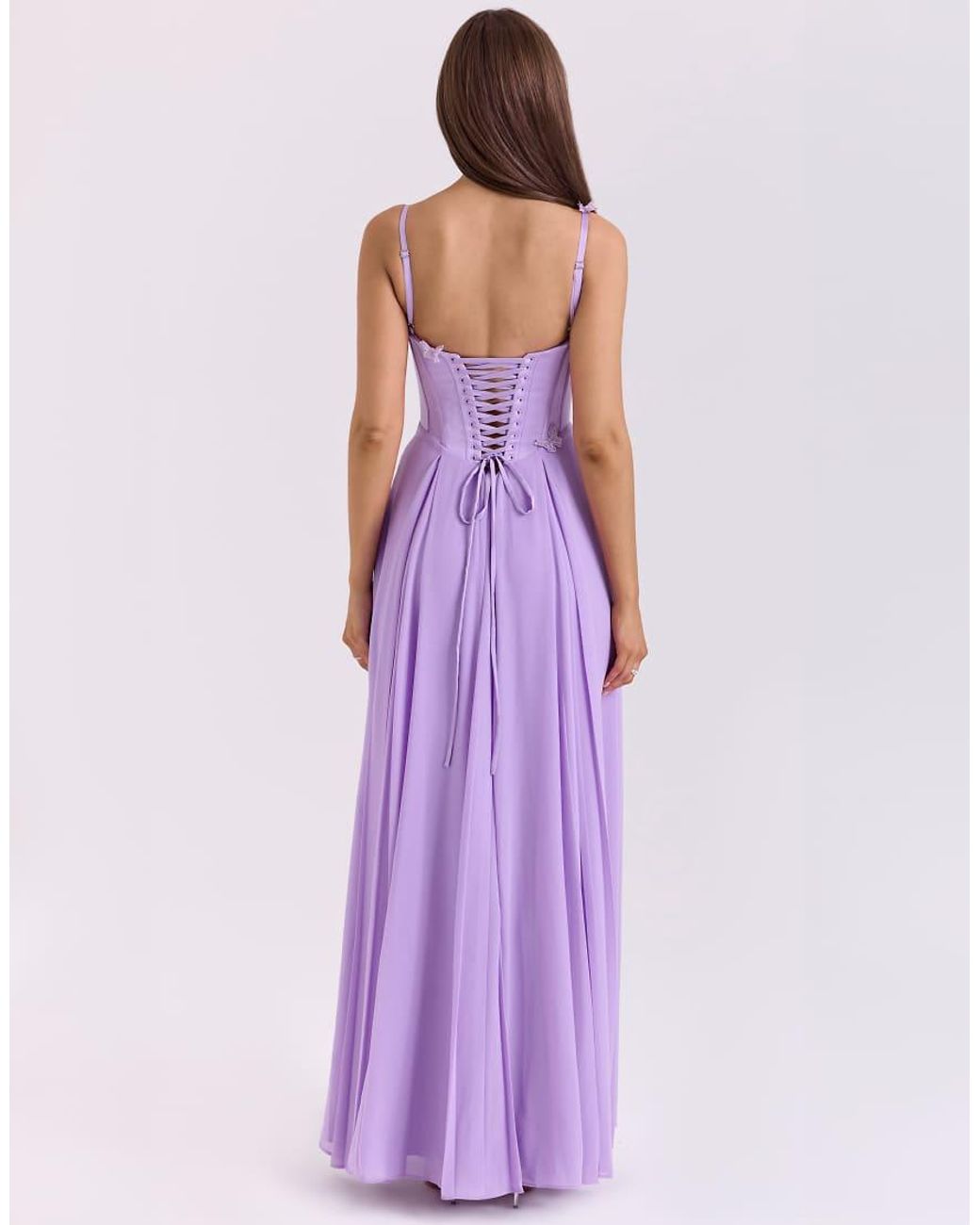 House Of Cb Purple Pascha Maxi Dress