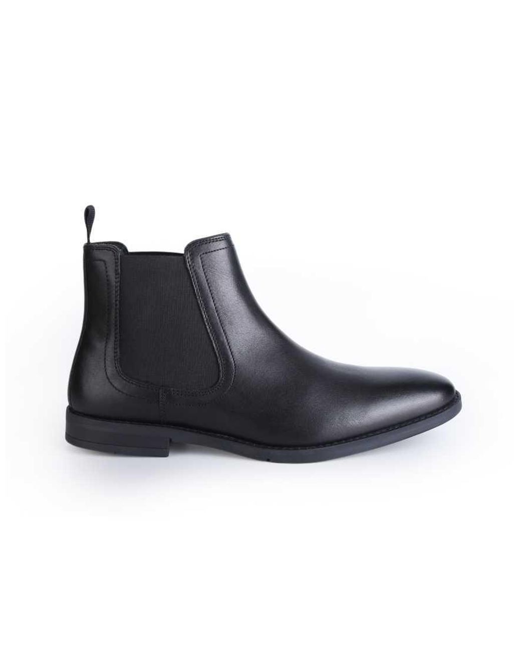 Thomas Crick Black Griffin Leather Chelsea Boot for men