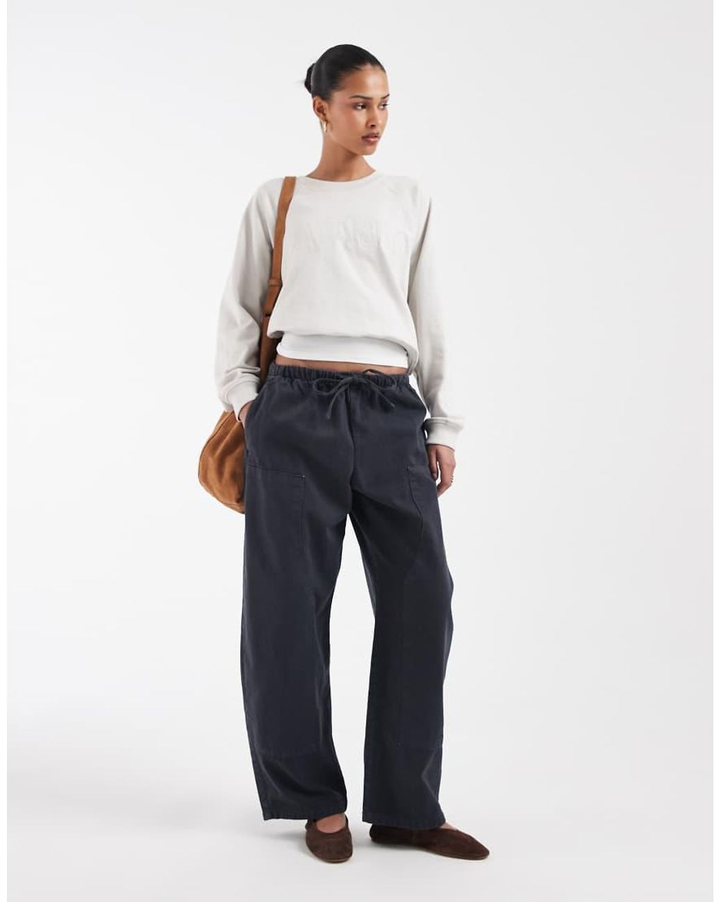 Gap White Colleigate Logo Sweatshirt Co-ord