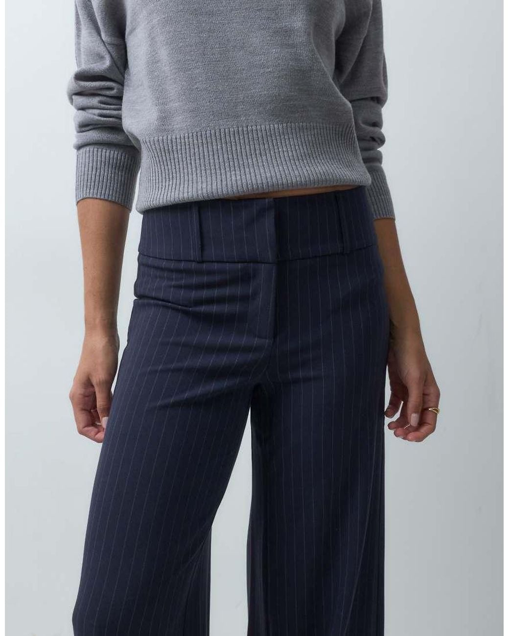 Mango Blue Teen Tailored Straight Trouser