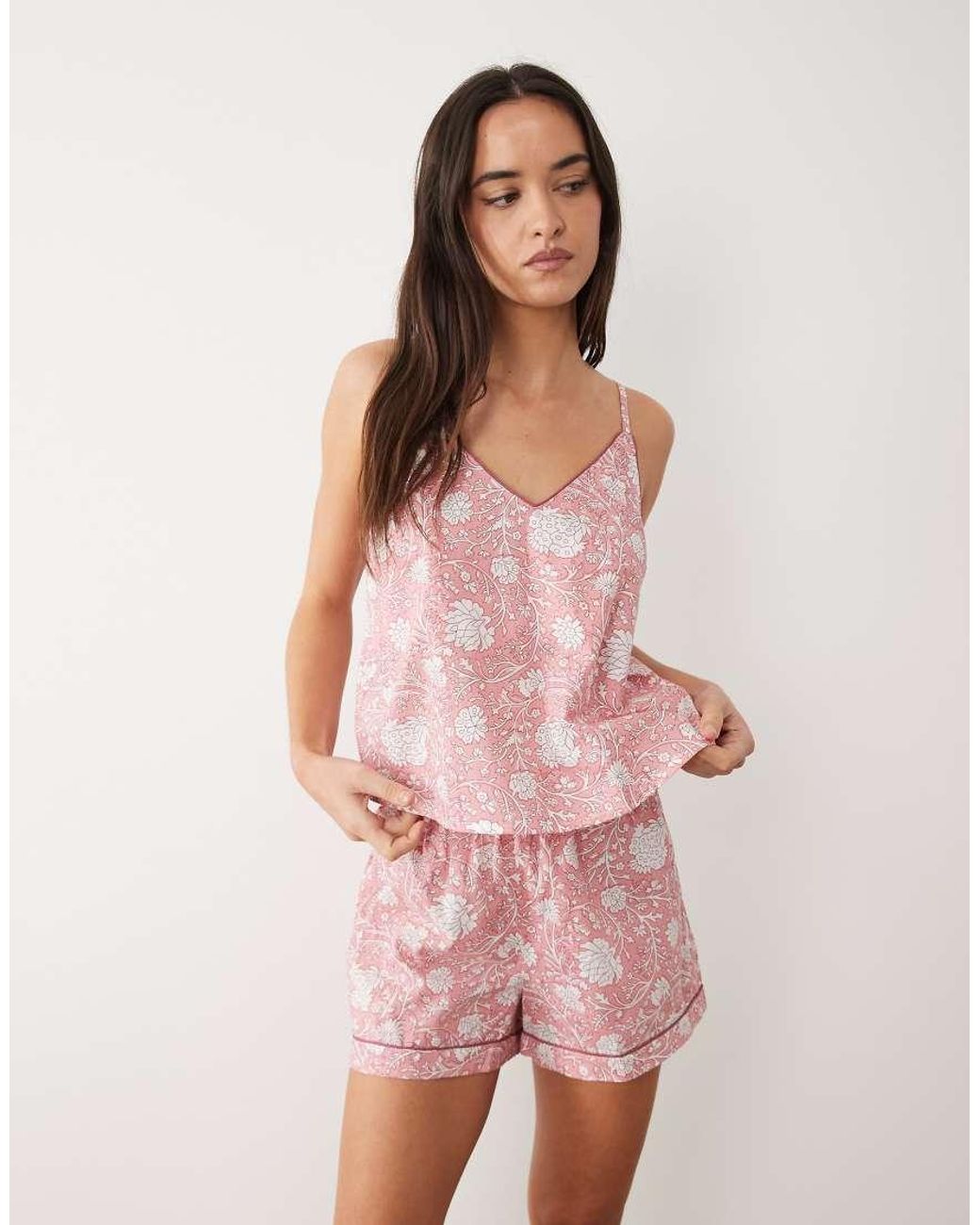 Mango Pink Teen Cami And Short Pajama Set