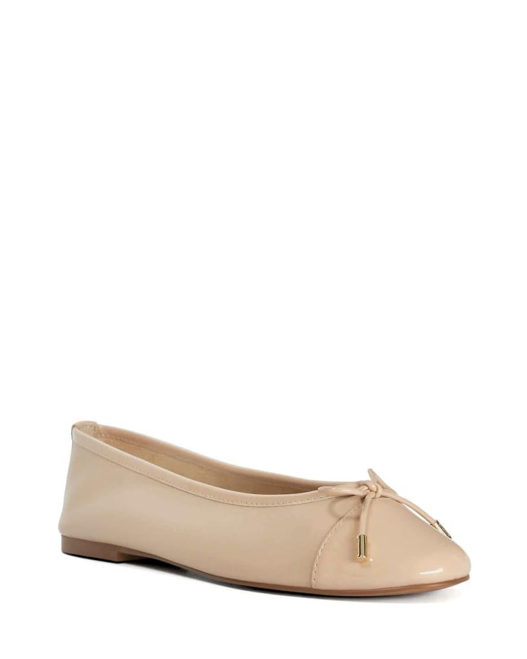 Dune Natural Haliah Ballet Pumps