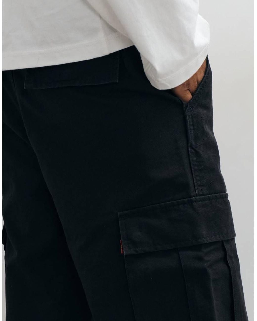 Levi's Black Xx Cargo Straight Trousers for men