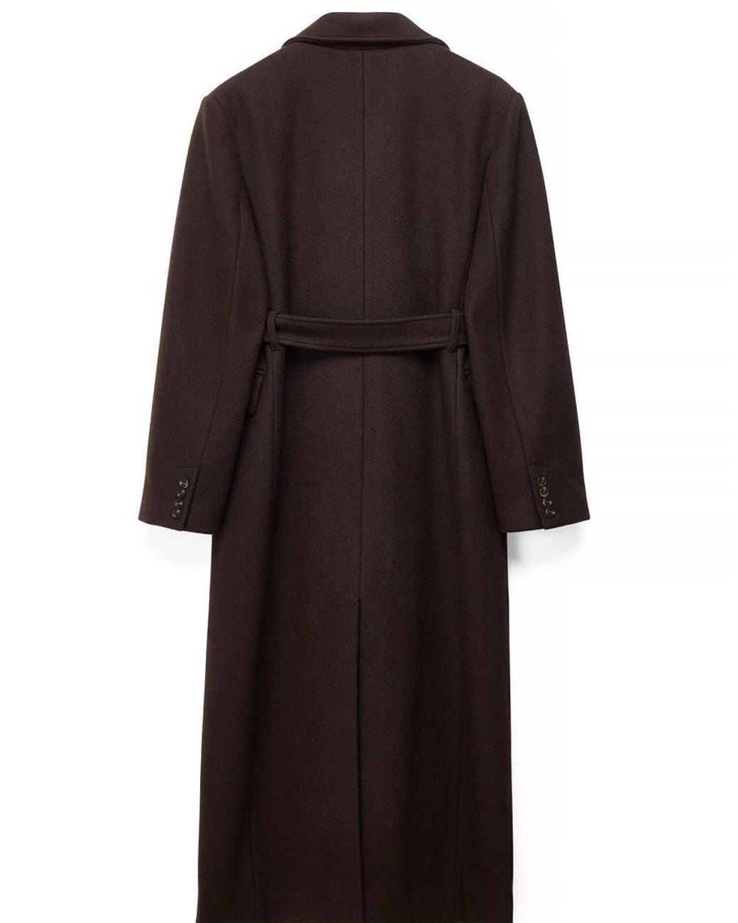 NA-KD Black Wool Blend Belted Coat