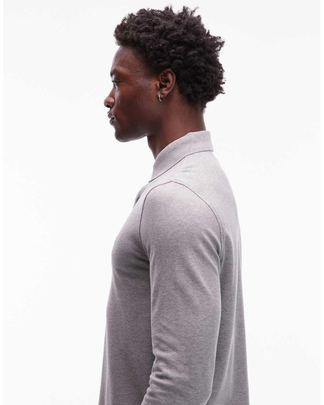 Tommy Hilfiger Gray 1985 Regular Fit Long Sleeve Polo Shirt for men