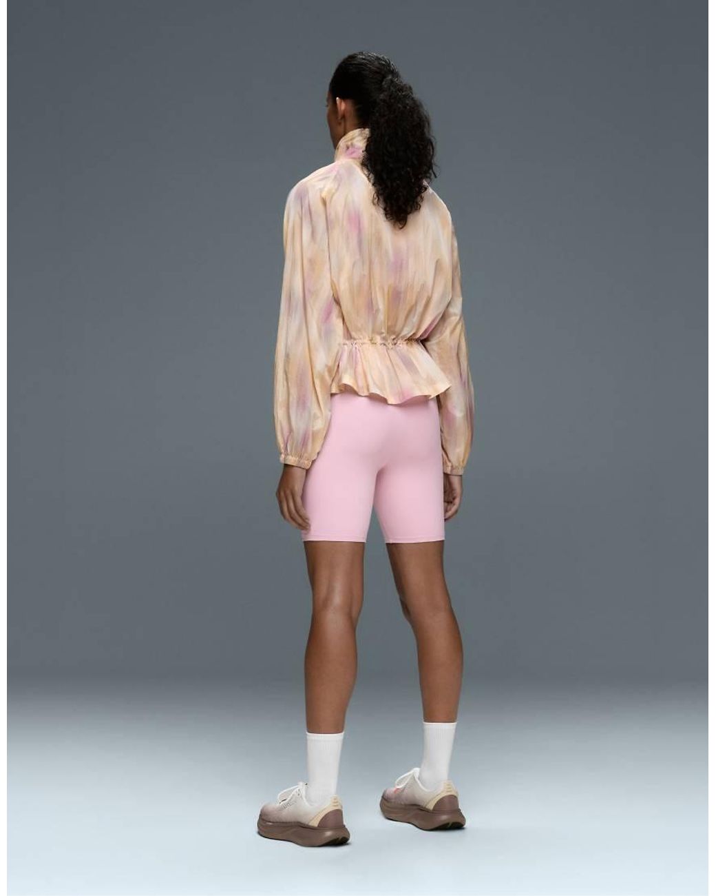 Oysho White Tie-Dye Track Jacket