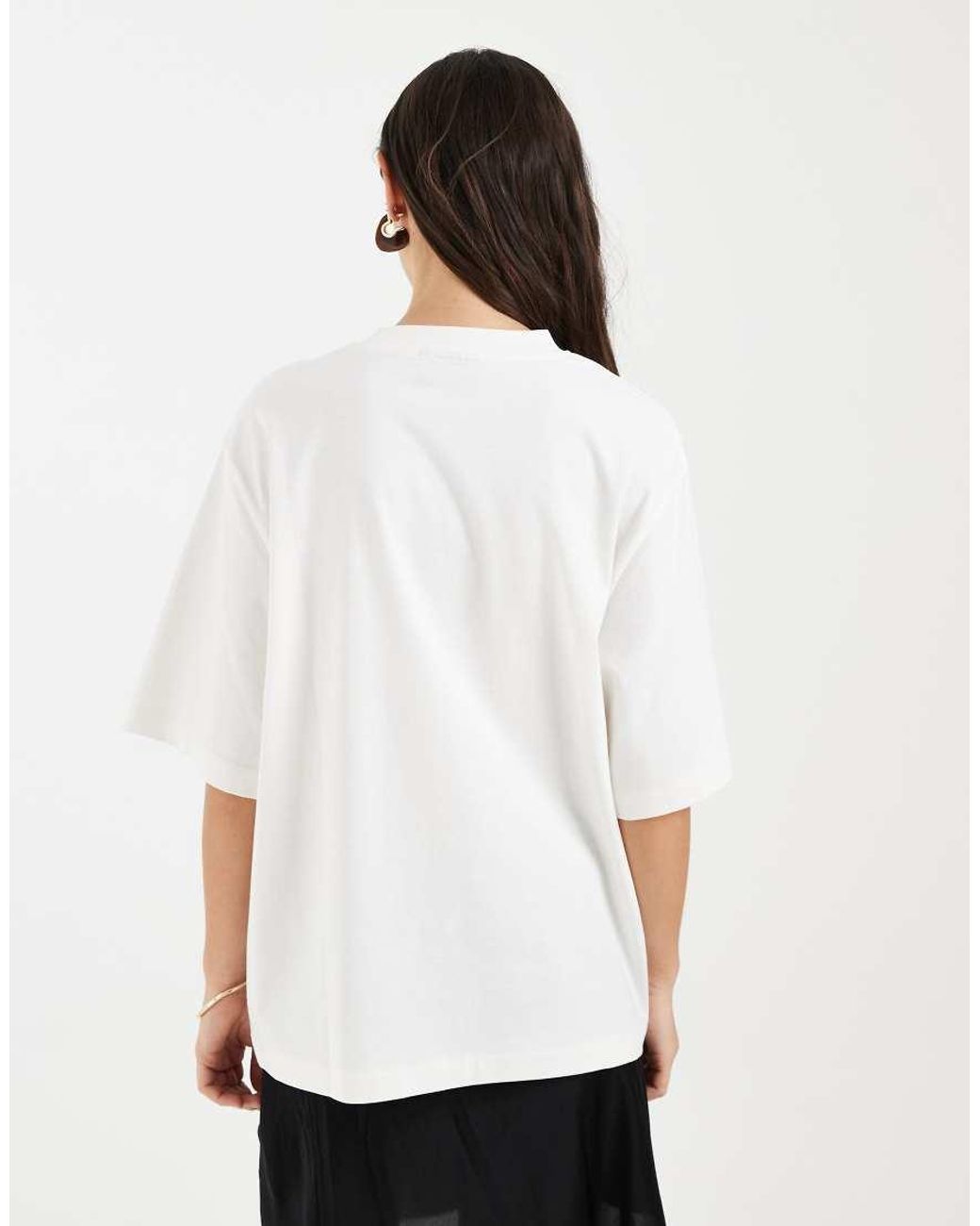 ASOS White Oversized Drop Shoulder T-Shirt With Mexico Graphic