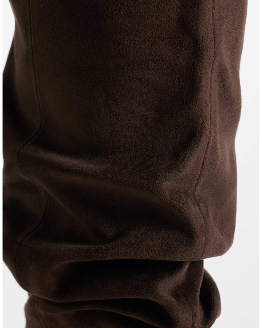 SIMMI Brown Simmi London Wide Fit Reece Ruched Knee Boots