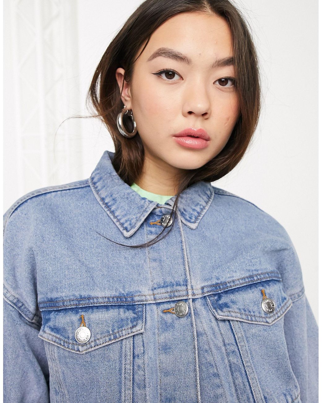 monki oversized denim jacket