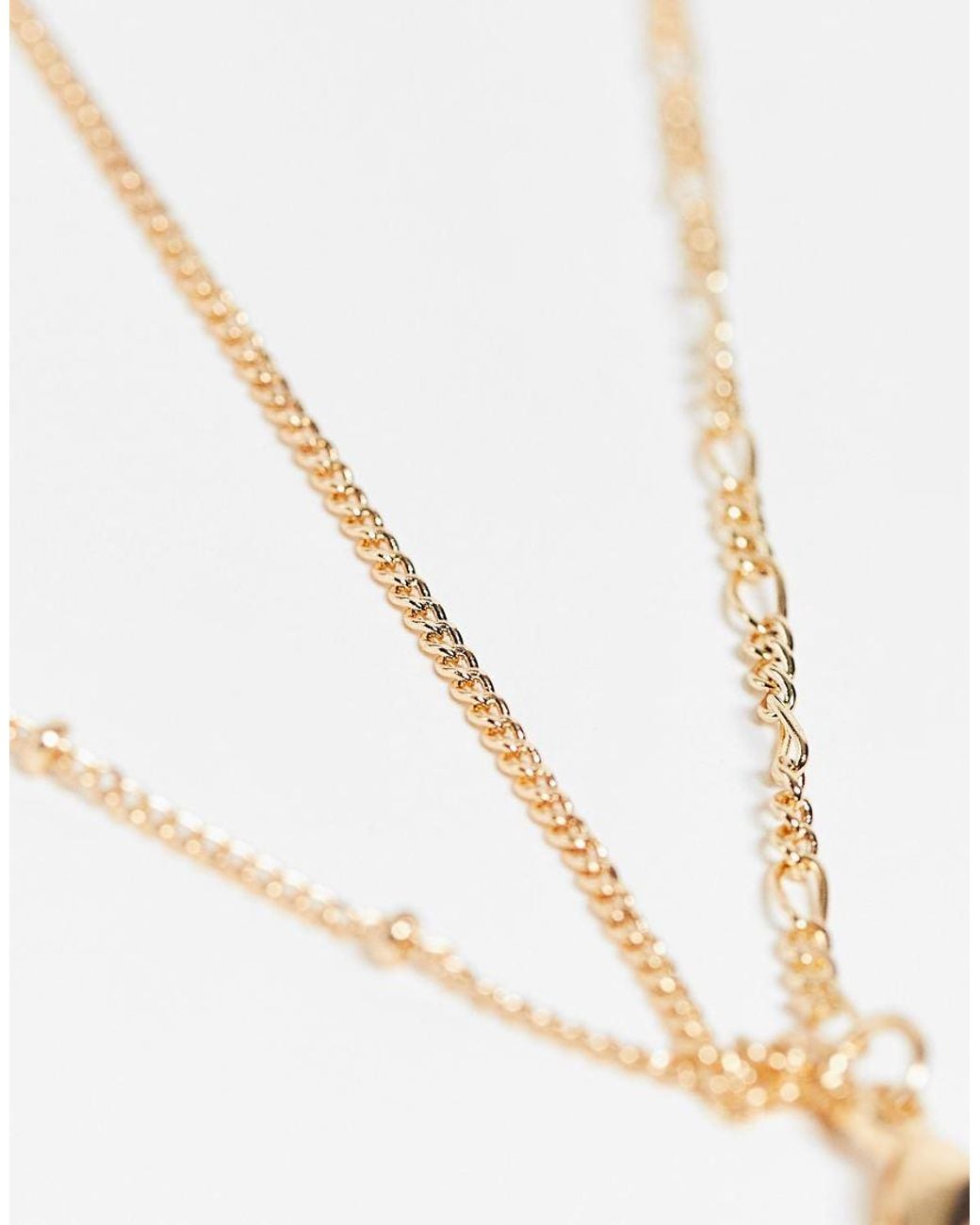 Reclaimed Vintage Metallic Inspired Constellation Star Multirow Necklace