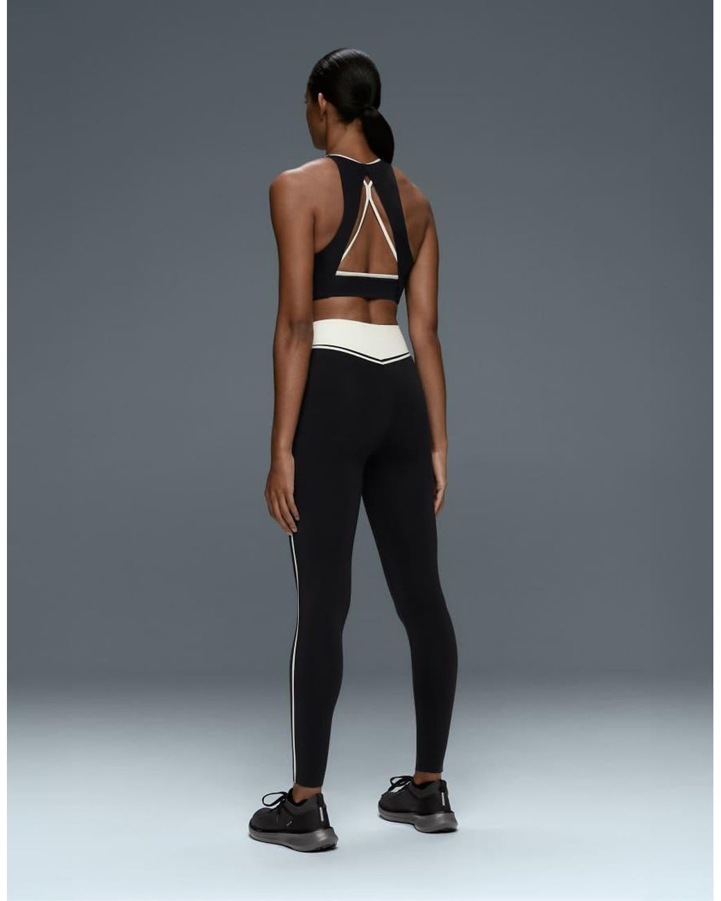 Oysho Black Ankle-length High Rise Compressive Core Control Block leggings