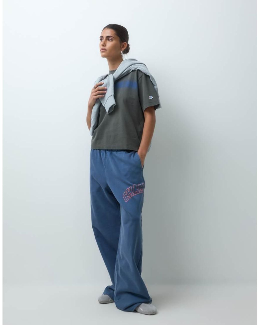 Champion Gray Future Memories Oversized T-Shirt