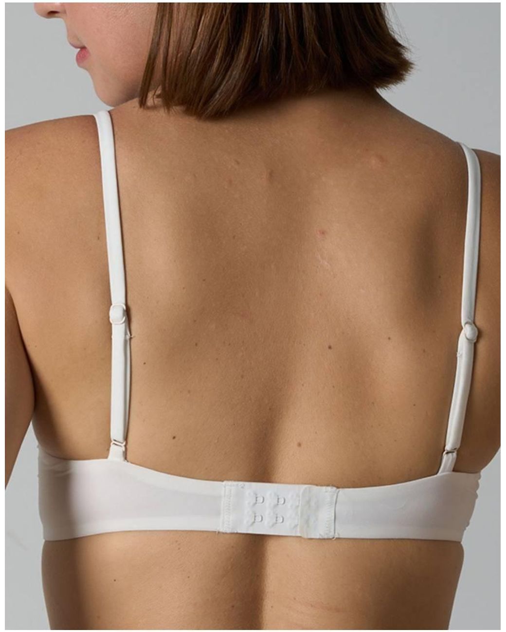 agon® White Lace Trim Underwired Bra