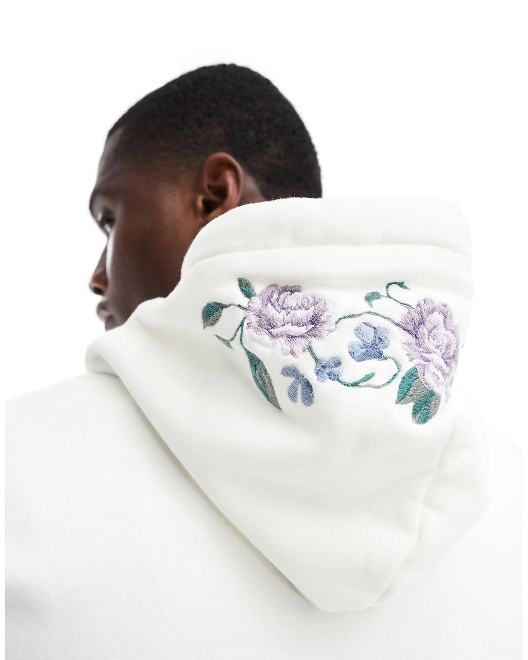 Hollister white rose hoodie hotsell