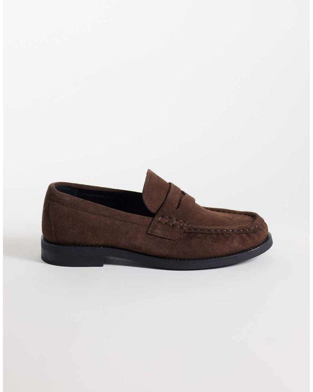 & Other Stories Brown Real Suede Loafer