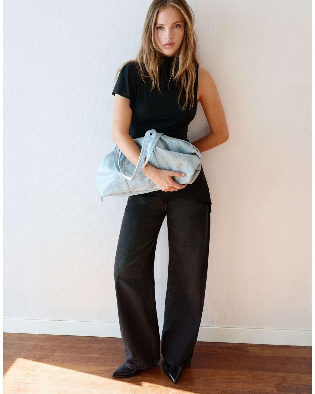 Top asymétrique Pull&Bear en coloris White