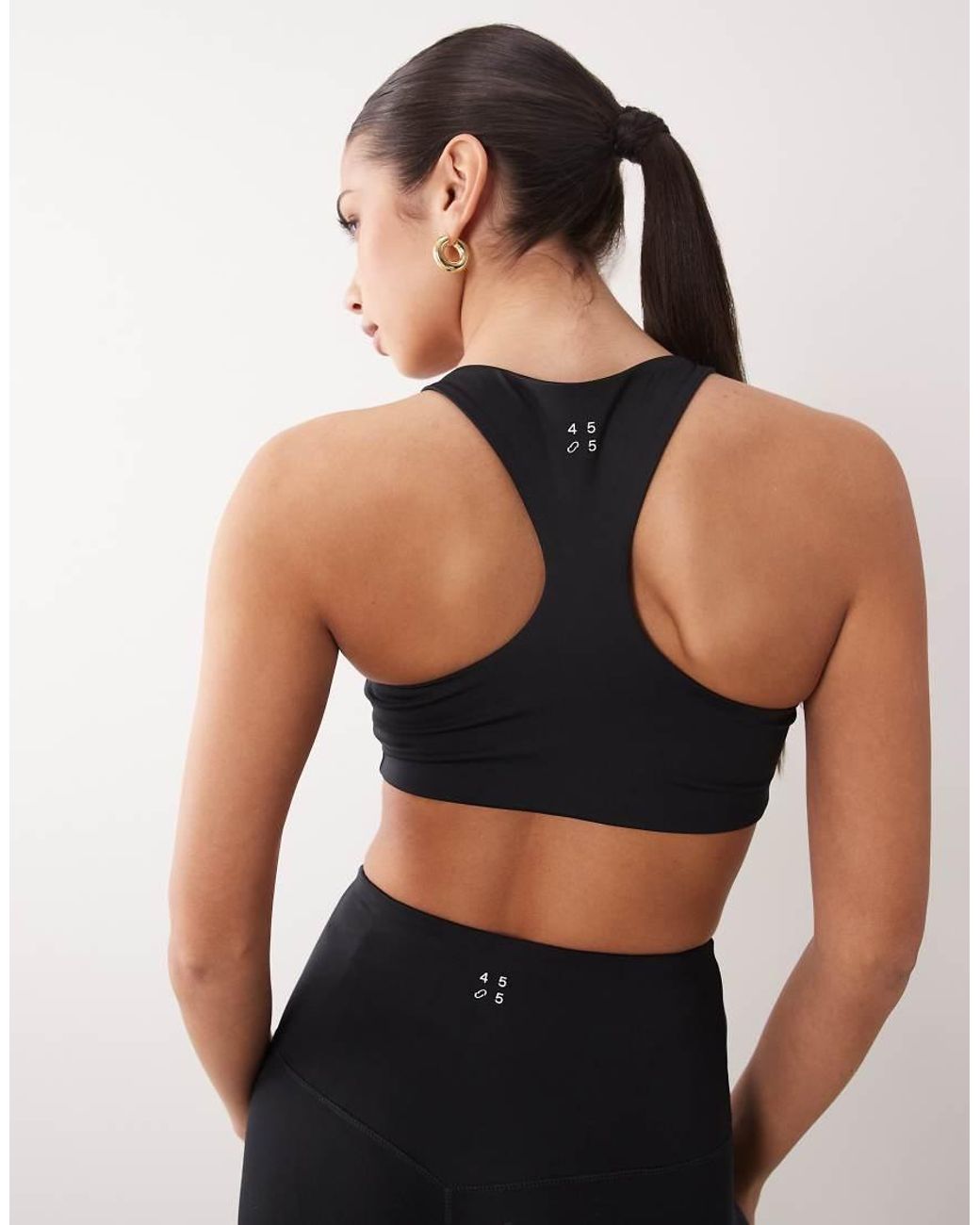 4505 Blue Active Push Up Medium Support Sports Bra