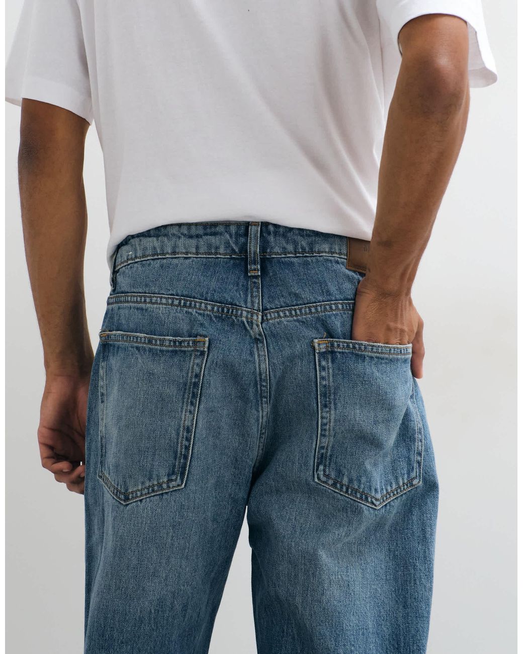 Mango Blue Moby Straight Jean for men