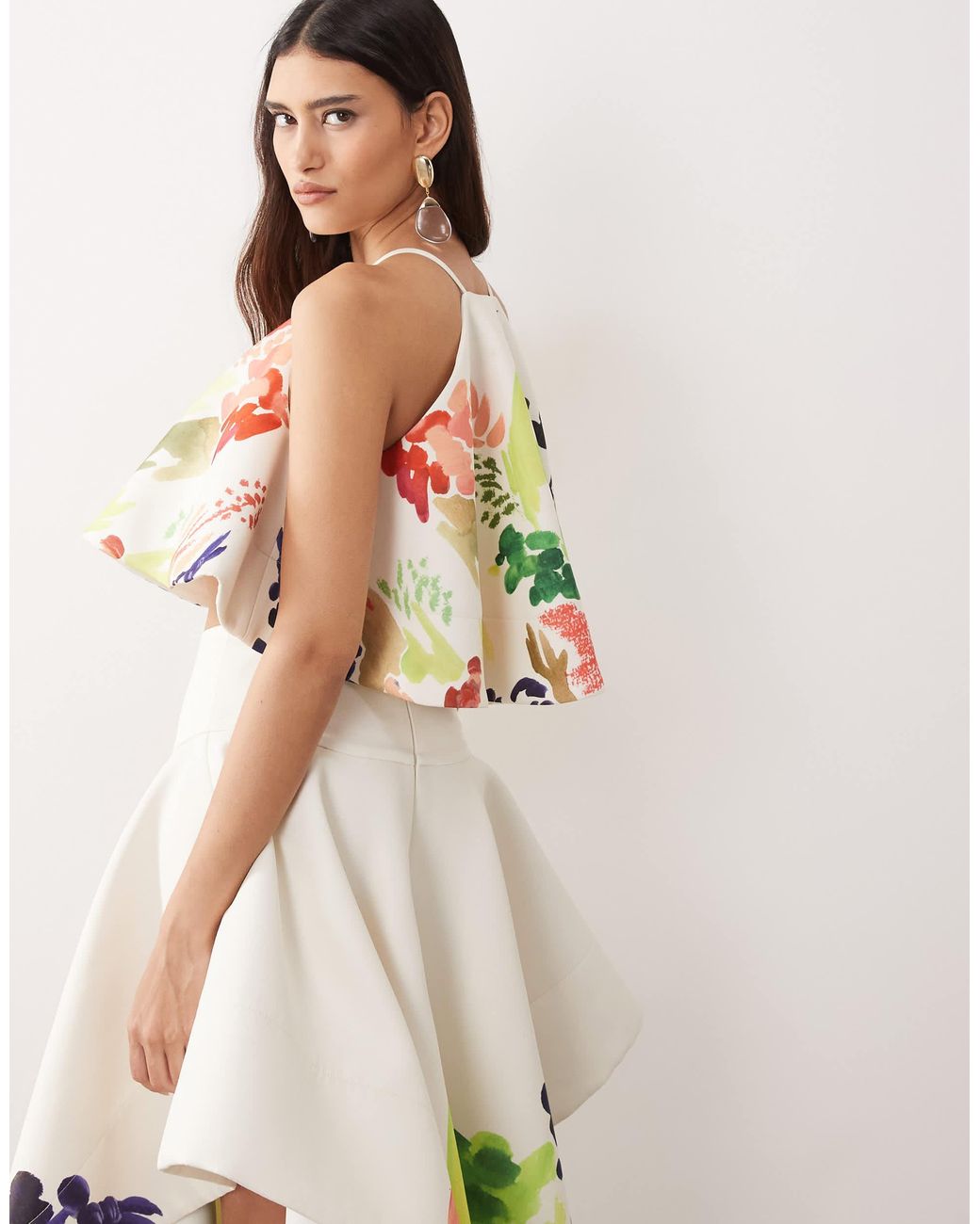 ARRANGE Multicolor Halter Top