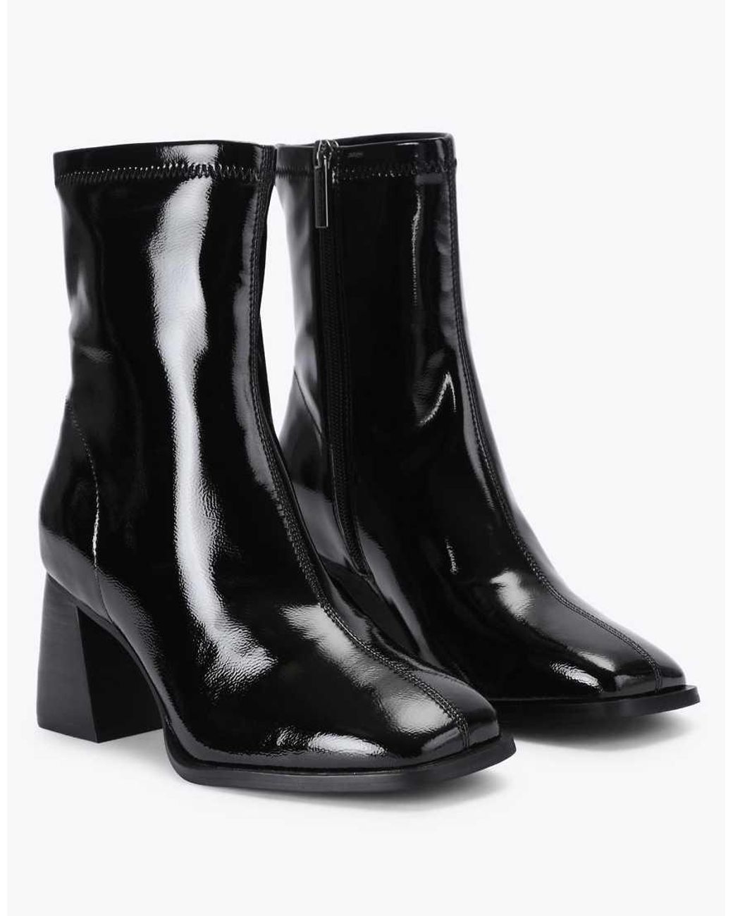KG by Kurt Geiger Black Skyler Mid Ankle Boots