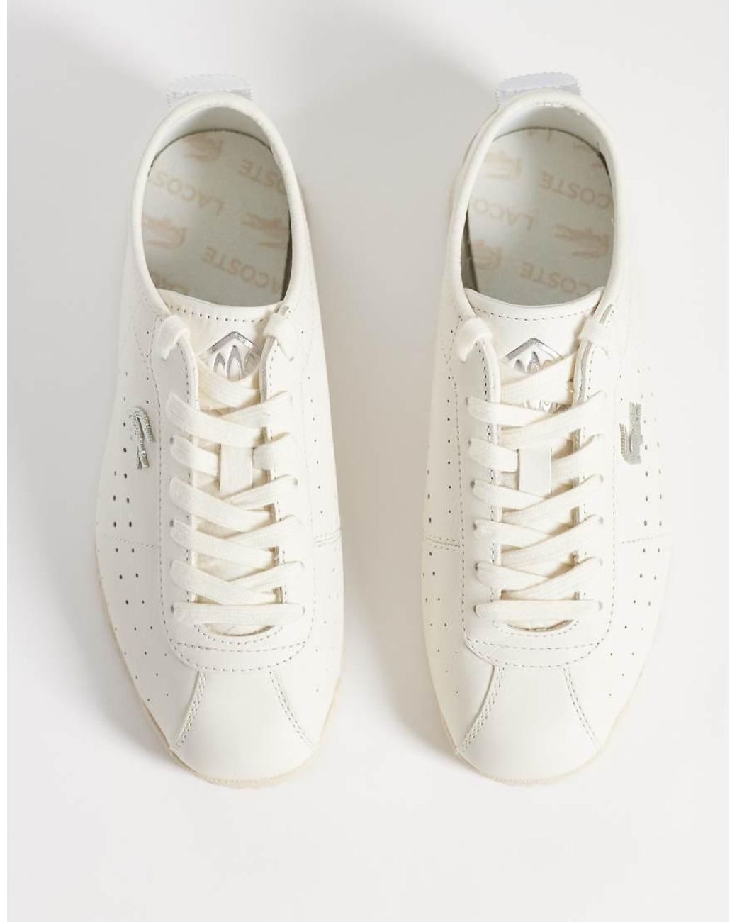 Lacoste Natural Club-low Spot Detail Gumsole Trainer