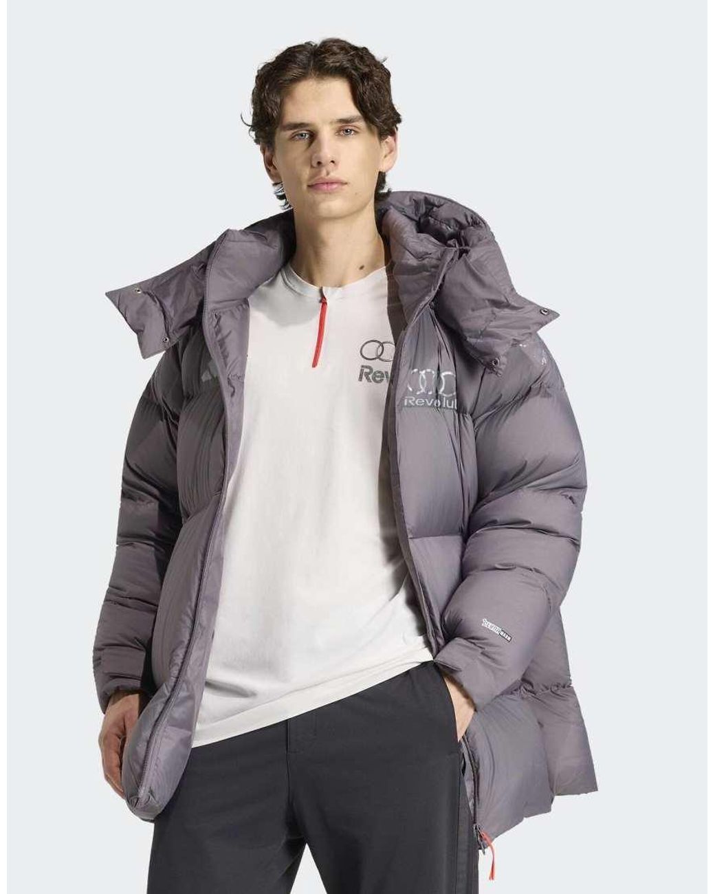 Adidas Originals Purple Audi Formula One Team Engineers & Marketing Winter Jacket for men