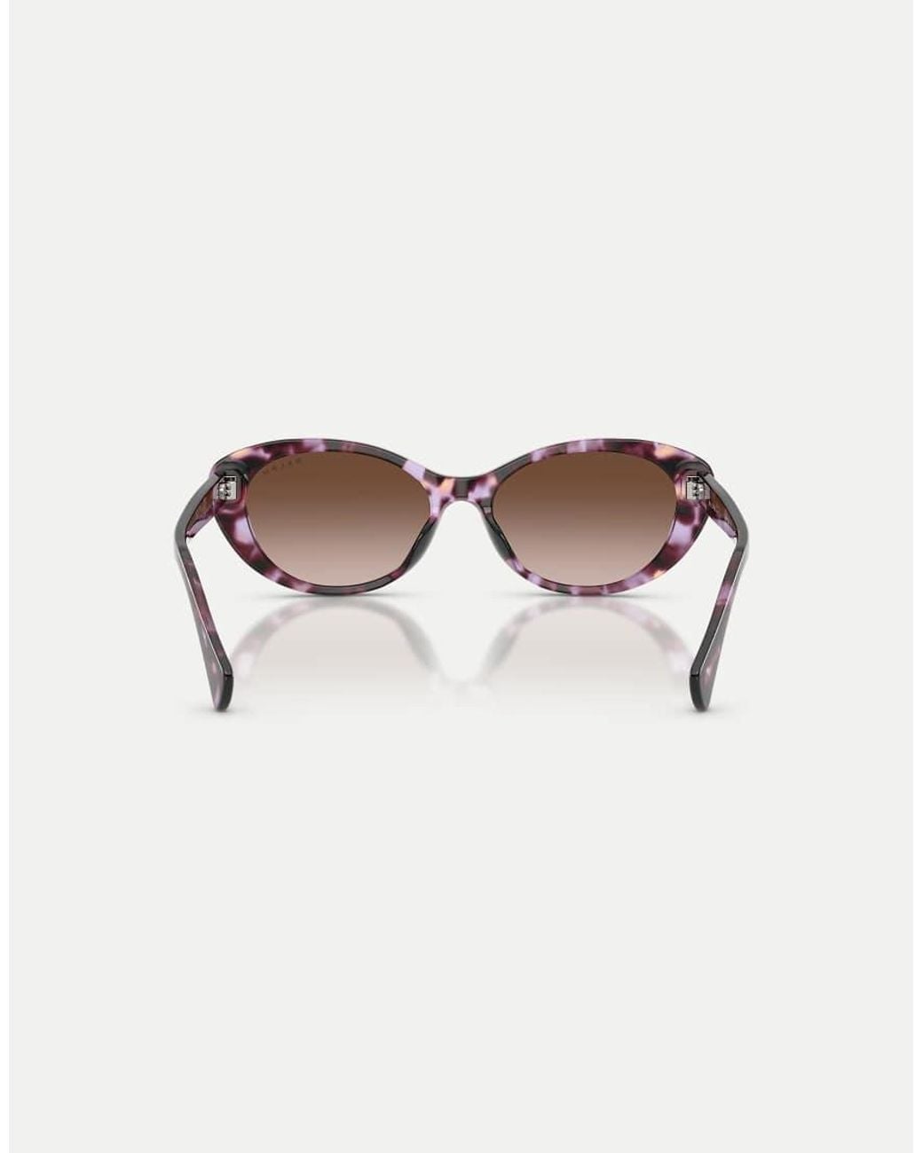Ralph Brown Oval Sunglasses With Lens