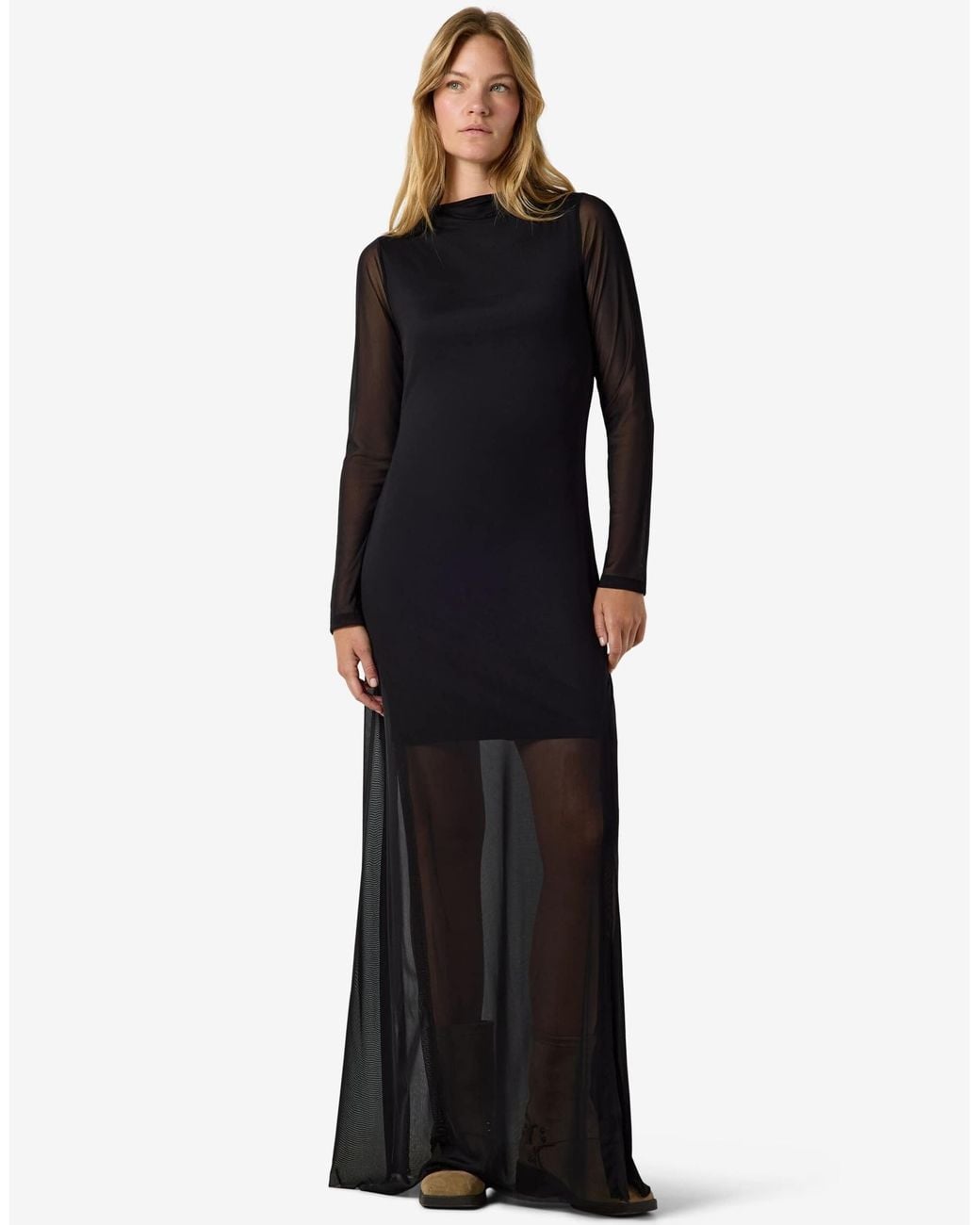 Robe longue e Noisy May en coloris Blue