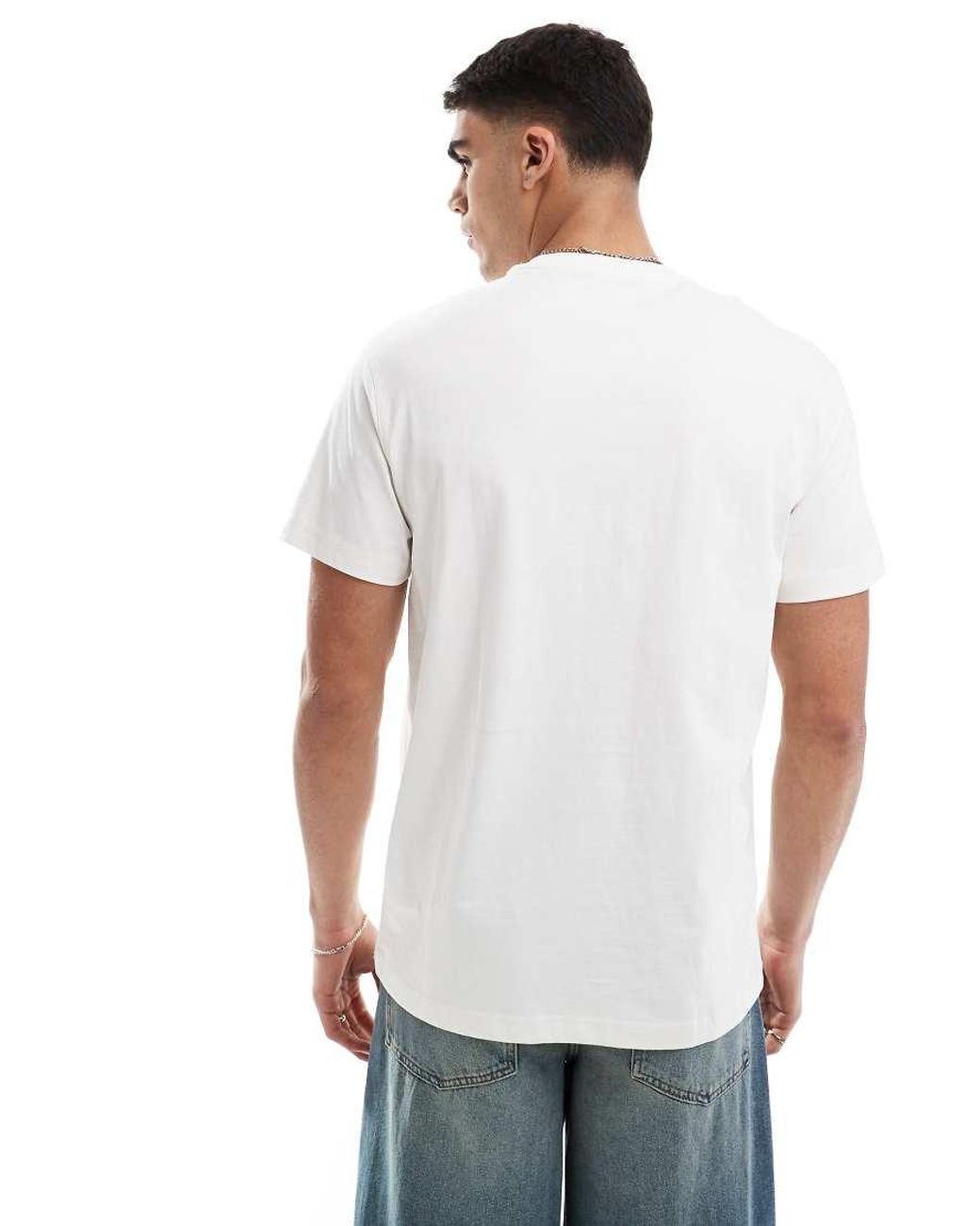 Lee Jeans White Workwear Relaxed Fit T-shirt for men