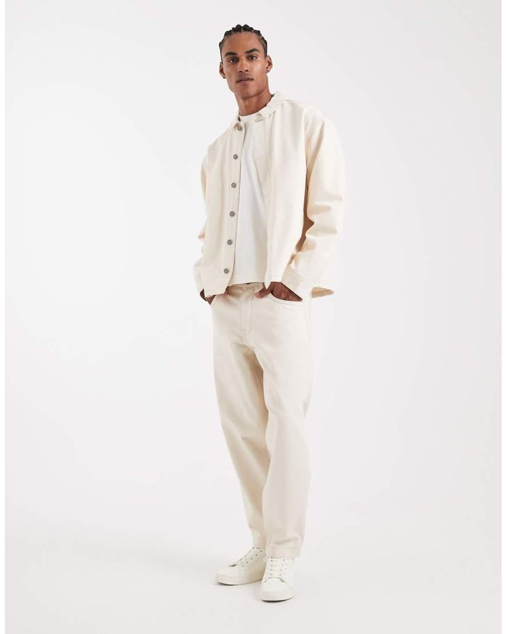ASOS Circular Design Collection in het Natural voor heren