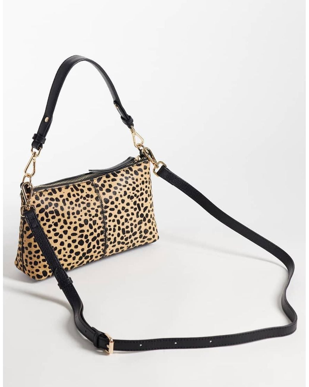 Accessorize Metallic Handheld Shoulder Bag With Crossbody Strap
