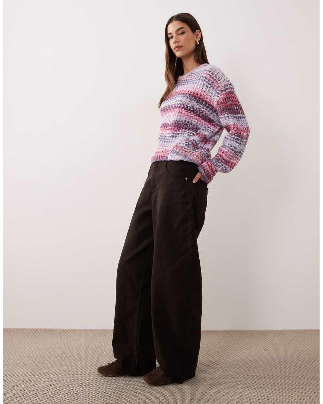 JJXX Purple Space Dye Jumper