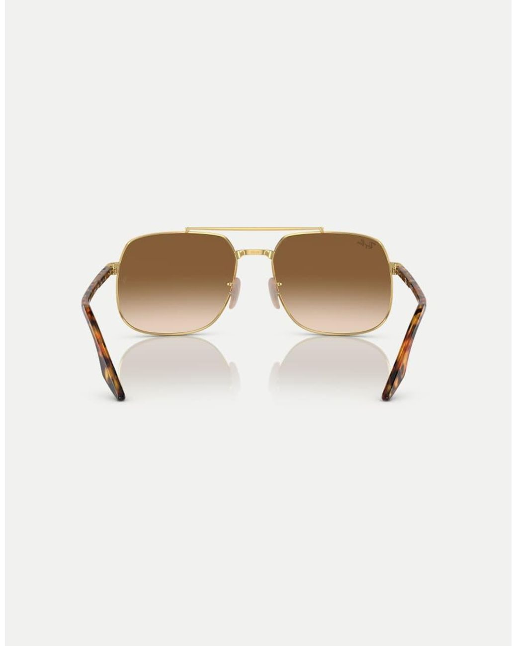 Ray-Ban White Rb3699 Square Sunglasses With Lens