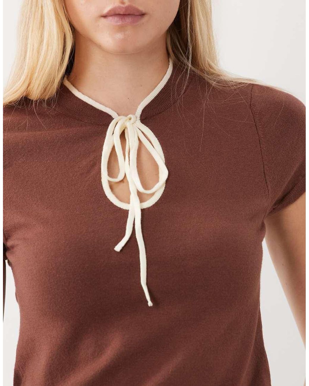 ASOS Tie-front Collared Top