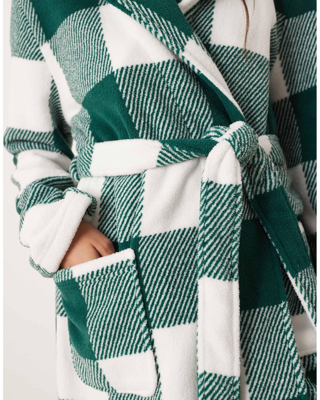ASOS Green Microfleece Mini Robe