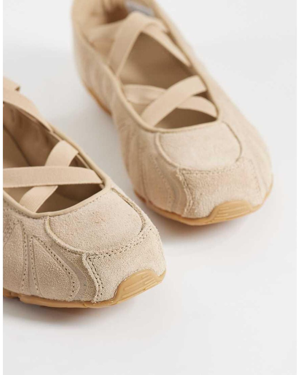 Adidas Originals Natural Ghostsprint Ballet Flat