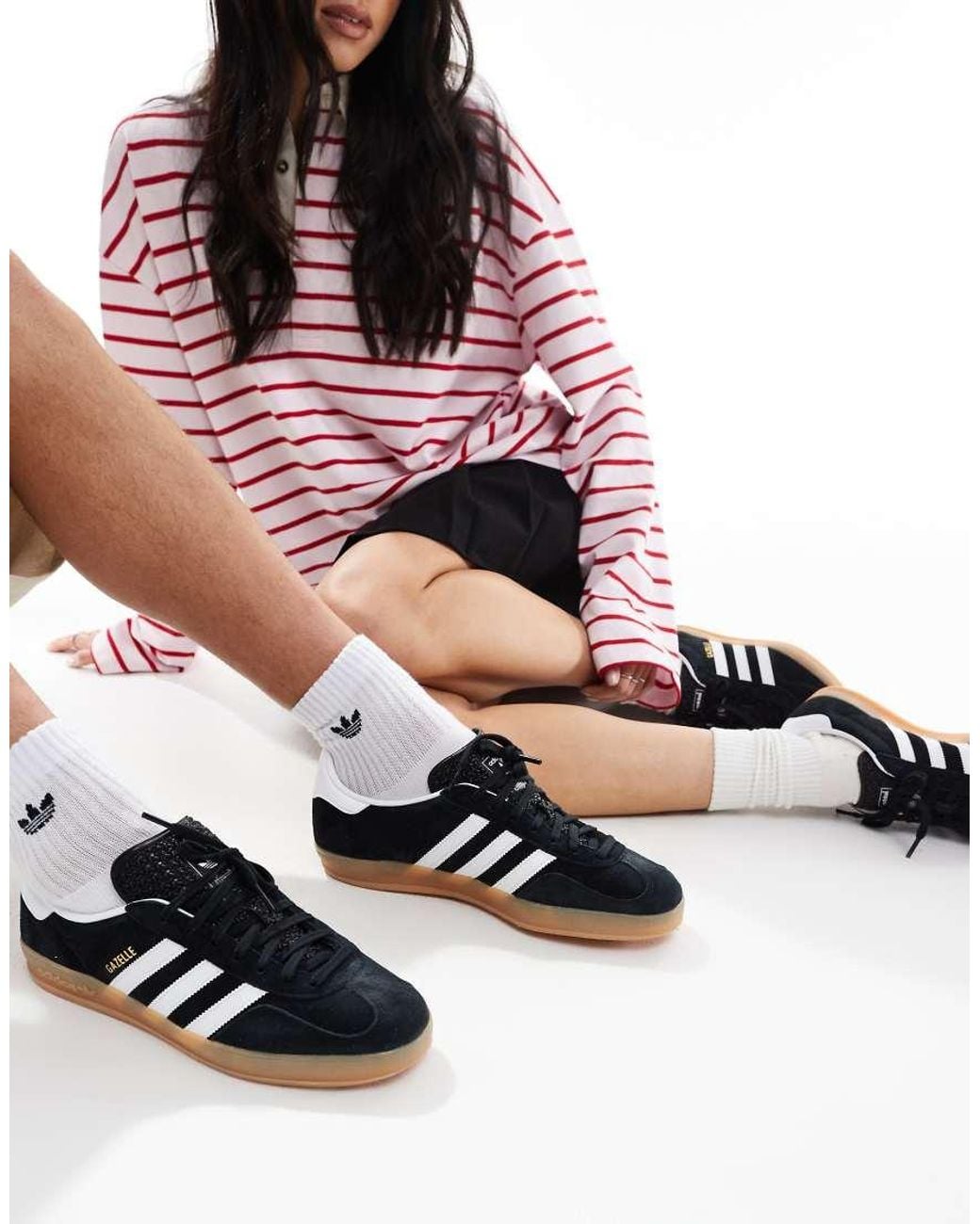 Adidas Originals Black Gazelle Indoor Trainers