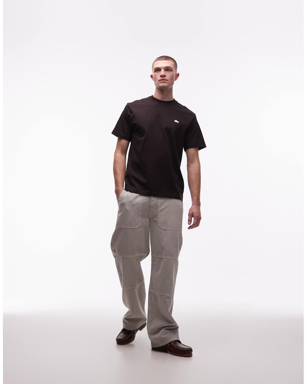 Lacoste – t-shirt in Black für Herren