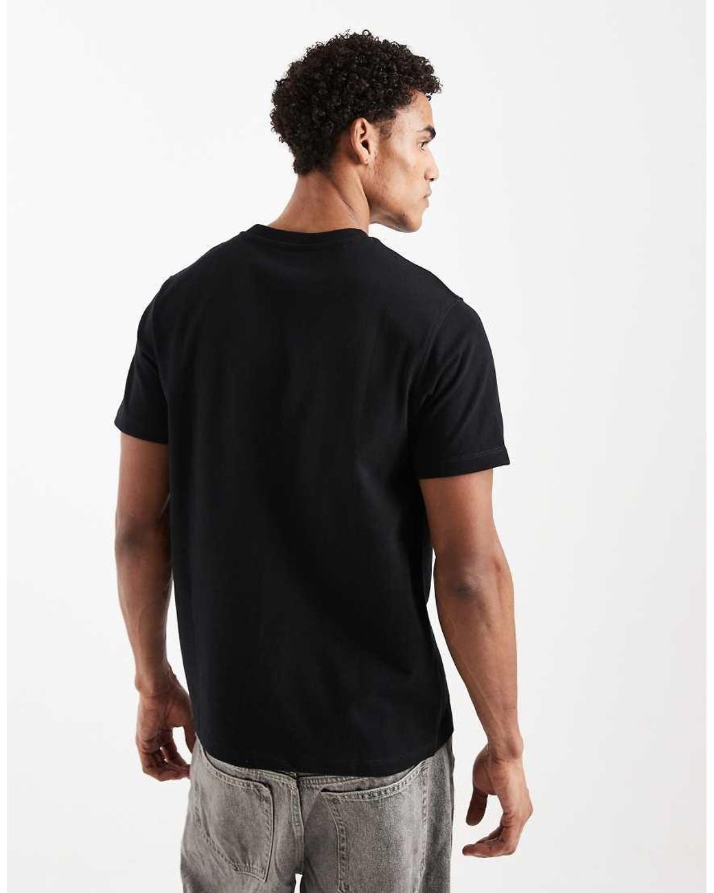 ASOS Black Super Heavyweight Regular Fit T-shirt for men